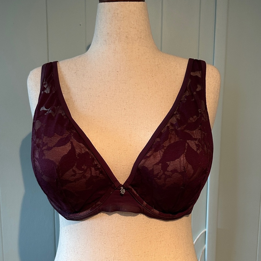ThirdLove Lace Underwire Bra in Rich Burgundy